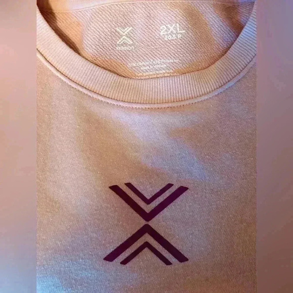 outfit, set 2XL/20.5P top, L/14.5/16.5P pants, pink & white - Picture 6 of 6